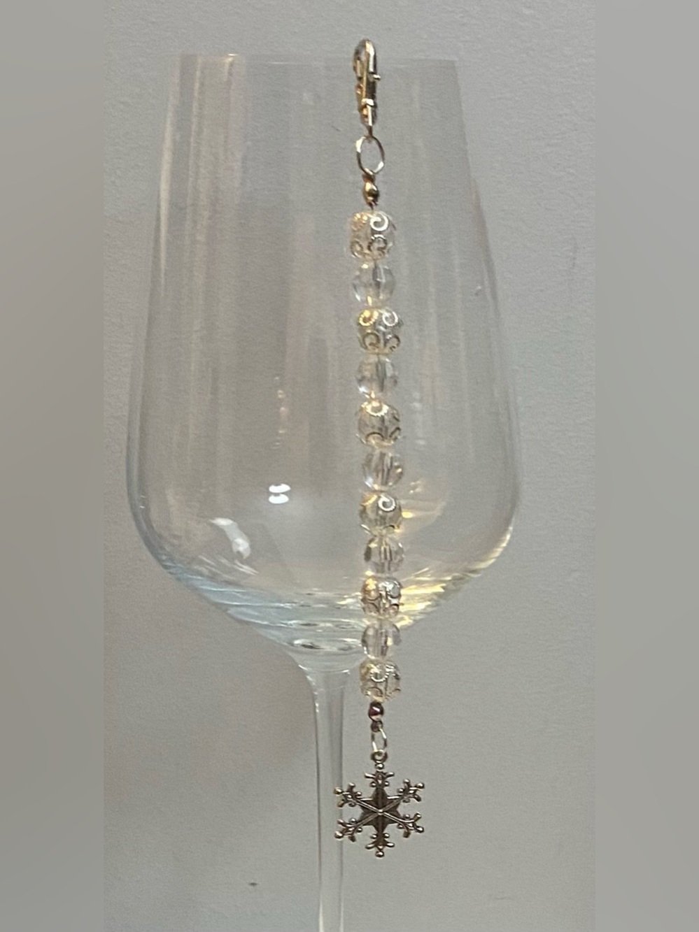 Christmas SNOWFLAKE charm keychain or purse charm!